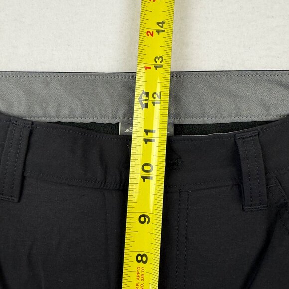 Eddie Bauer Men's Stretch Black Fleece-Lined Tech Nylon Pants 32x30 Hiking NWOT - Picture 8 of 10